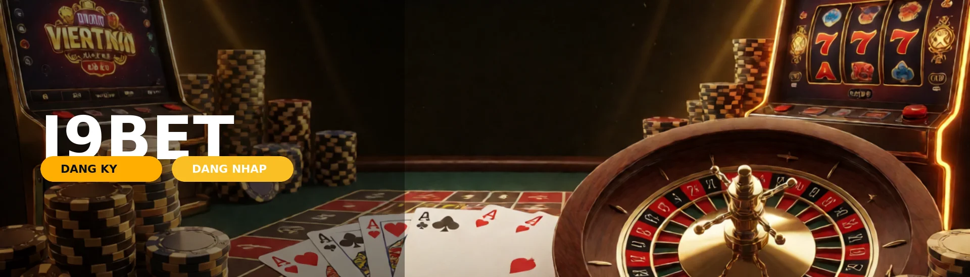 Giao diện sảnh game cá cược trực tuyến I9BET màu đen đỏ sang trọng với nhiều trò chơi nổi bật