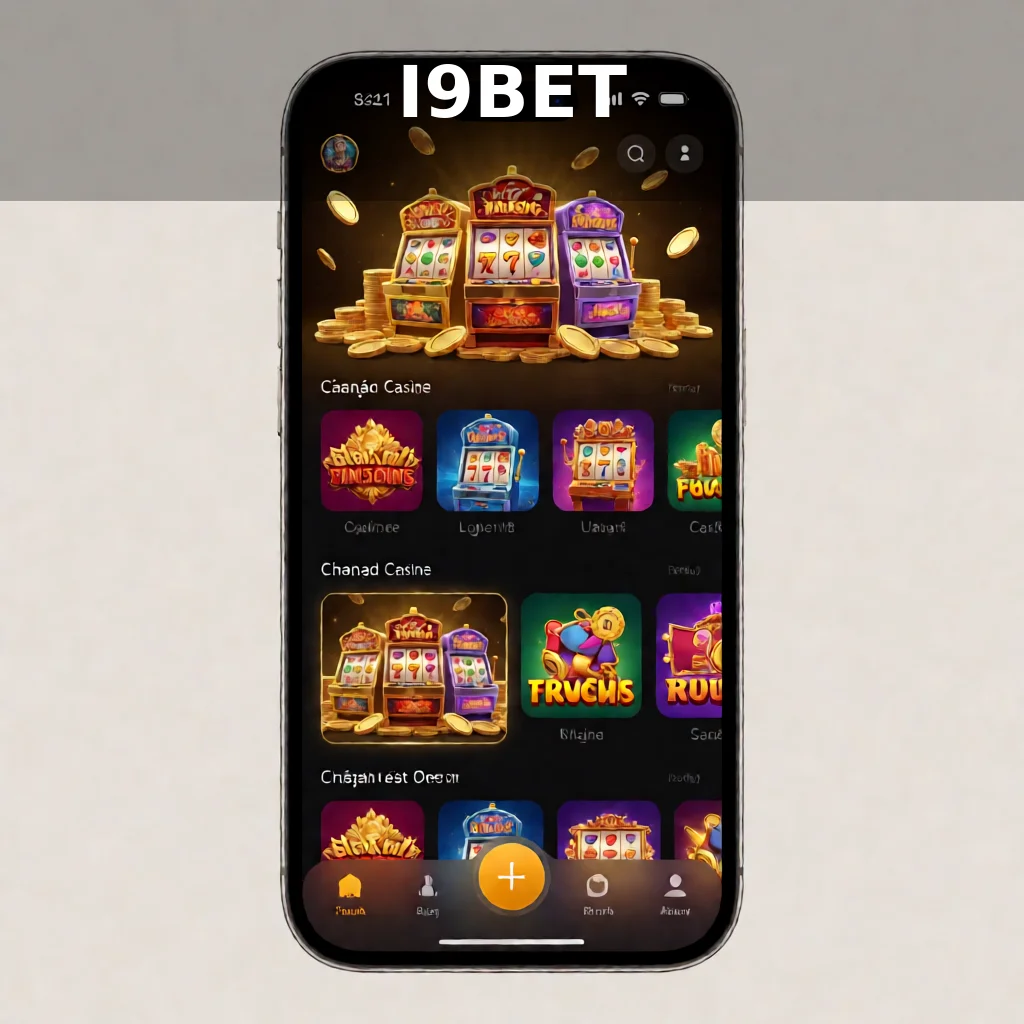 Người chơi đang sử dụng ứng dụng I9BET trên điện thoại thông minh với giao diện tối ưu