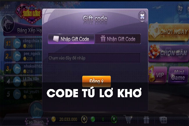 Cách nhận code tú lơ khơ ZingPlay miễn phí
