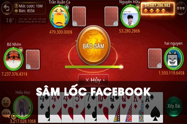 Chơi sâm lốc trên facebook