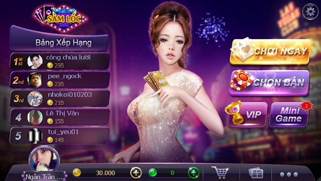 Các tính năng nổi bật của Sâm Lốc ZingPlay