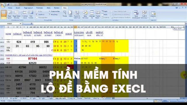 phần mềm tính lô đề bằng excel